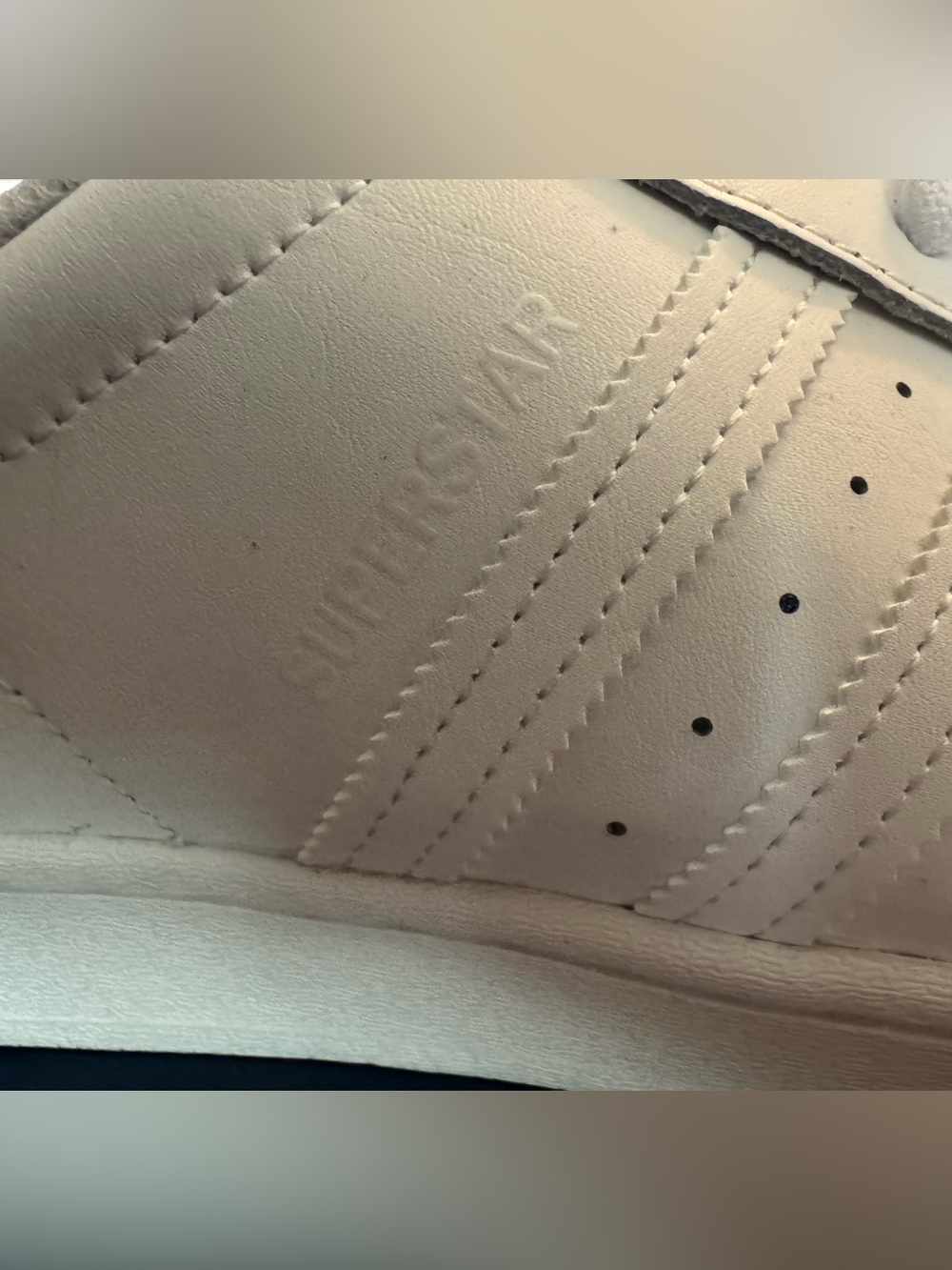 adidas White Classic Superstar Low-Top Sneakers, Size 12 US - Picture 9 of 14